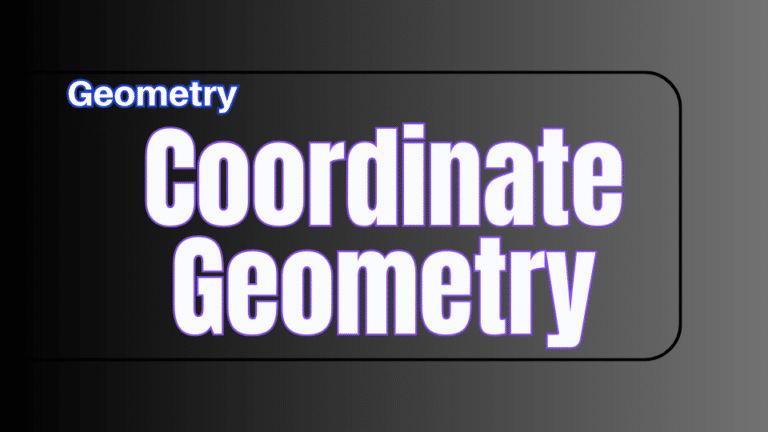 Cordinate Geometry